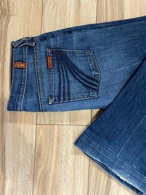 7 For All Mankind Dojo Medium Dark Wash Bootcut/Flare Y2K jeans